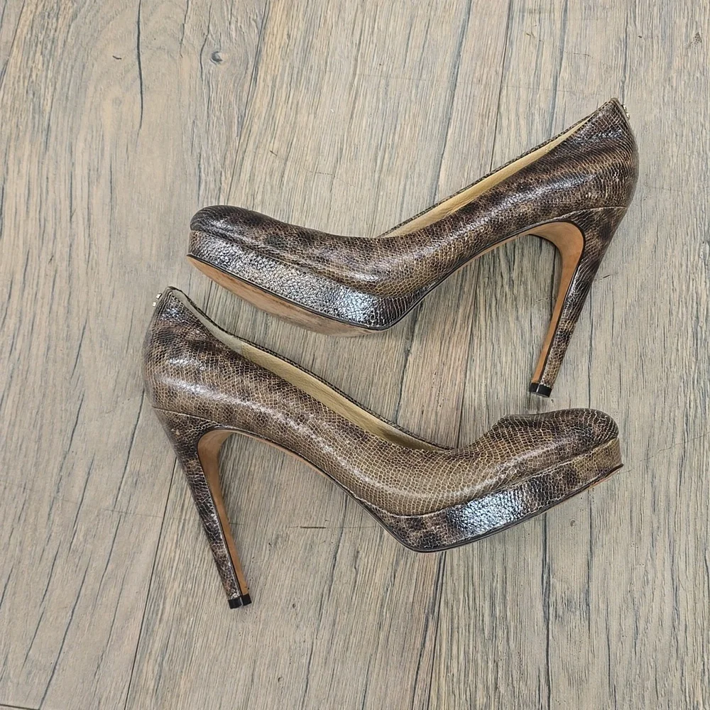 Coach Daisee Printed Lizard‎ Heels, 9.5​